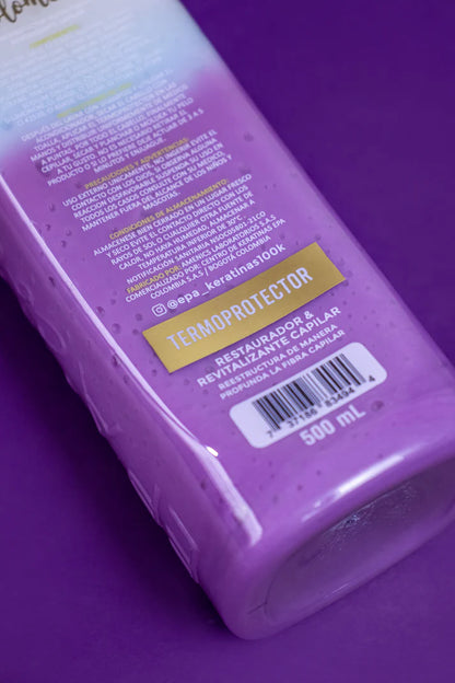 Termo Protector KOLORS (Post Cuidado) - Cirugía Capilar (morado) 500ml